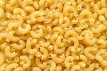 Elbow macaroni texture for background.