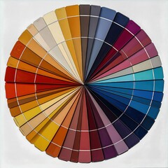 Obraz premium Multicolor circular palette with diverse artistic shades for creative modern visual concepts.