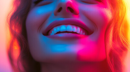 Fototapeta premium Beautiful smile, happiness