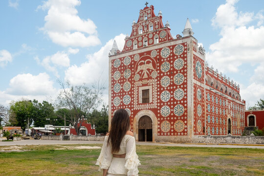 Woman Approaches Iglesia de Santo Domingo