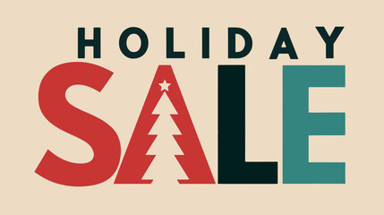 Vintage banner holiday sale