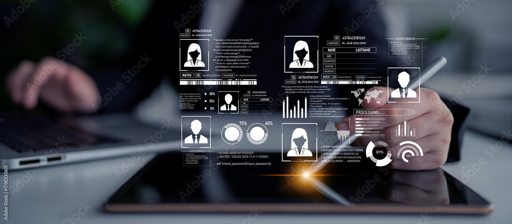 Aufkleber id security ensures personal data protection with secure login systems, digital identity safeguards,