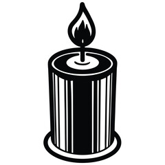 led candle vector icon