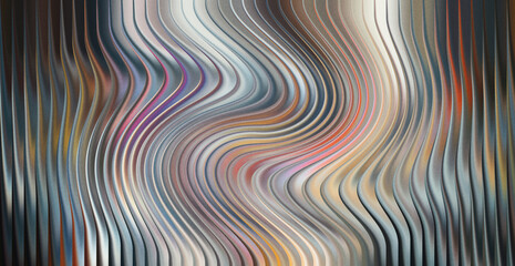 Abstract swirling lines with a mix of pastel and earthy tones