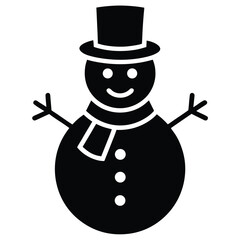 snowman vector icon