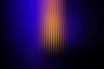 Obraz premium Abstract vertical lines with glowing orange and blue gradient background