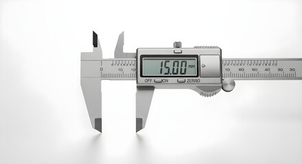 Precision digital vernier caliper with clear LCD display, ideal for accurate internal and external measurements in engineering, machining, metalworking, and technical applications.

