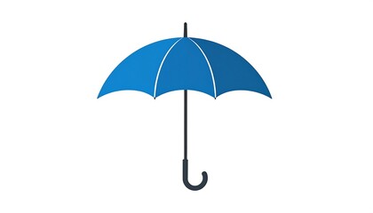Simple blue umbrella graphic