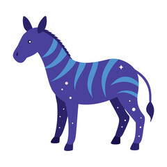  Celestial Zebra with Glowing Constellation Stripes