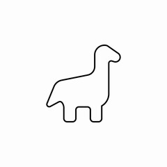 toy dinosaur icon sign vector