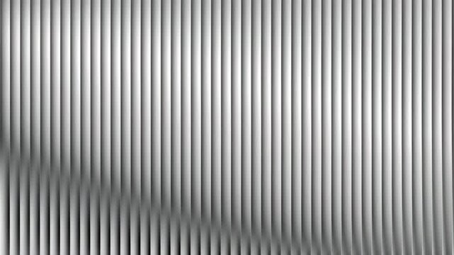 Abstract background of vertical silver metallic ribbed texture