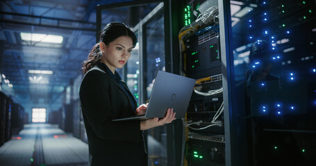 SYS Admin uses laptop in data center.