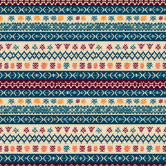 Cozy knitting winter seamless pattern
