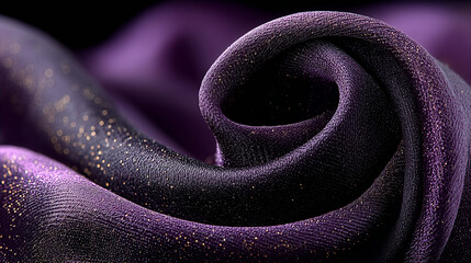 Halloween Gothic Silk Background with Golden Spiderwebs Pattern