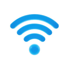 Wireless Connectivity 3D Icon on Transparent Background for Internet Access and Network Communication in Modern Digital Technology Era