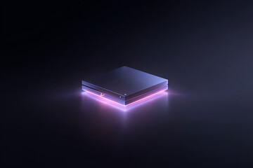 virtual reality gaming, d rendering of gaming console levitating with holographic effects