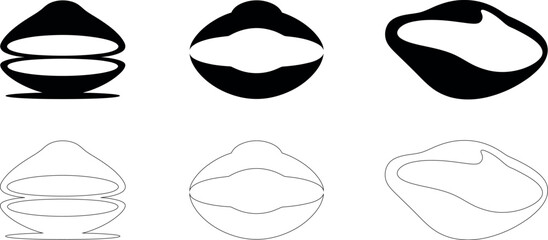 Pearl in Sea Shell Icon – Vintage Ocean Treasure Vector Illustration