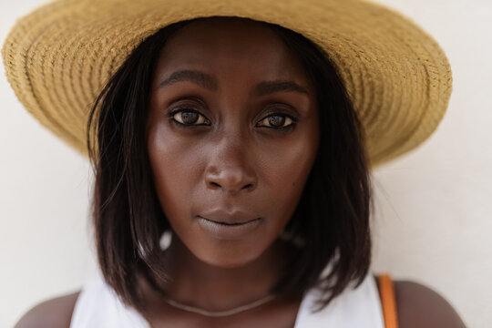 Beautiful black woman portrait