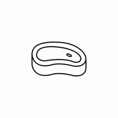 piece of meat icon sign vector