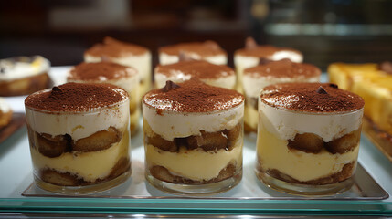  A display of soft and velvety Tiramisu dessert at a family-run pastry shop (1)