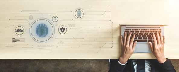 Biometric identity system using fingerprint and facial recognition to secure cloud access, protect sensitive data, and authenticate users in digital platforms Vouch