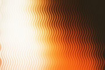 Wavy abstract background with warm gradient and light