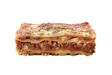 Delicious homemade lasagna layers with rich meat sauce ready to enjoy