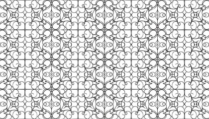 Intricate black and white repeating pattern (1)