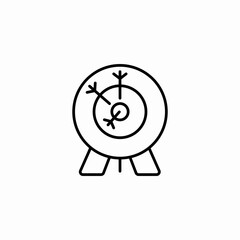 archery target practice icon sign vector