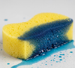  A Sponge Soaking Up a Spilled Liquid