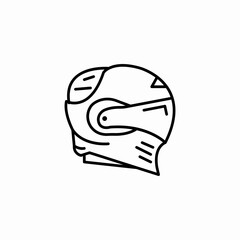 motorcycle rider helmet icon sign vector