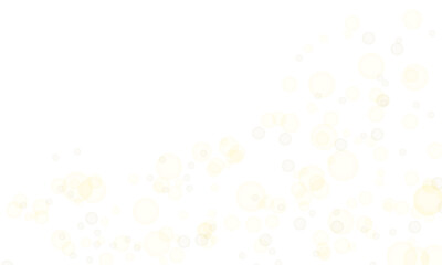 Christmas Golden Bokeh and Glittering Dust. Festive Sparkle Overlay for Design.  PNG
