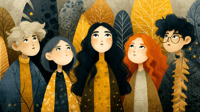 Anthropologists promoting linguistic diversity multilingual education cultural heritage preservation inclusive communication academic illustration for social studies