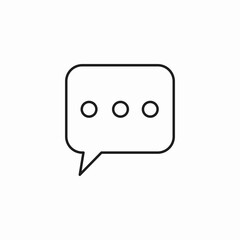 thought bubble ellipsis icon sign vector