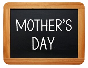 Obraz premium Simple chalkboard with Mother's Day written