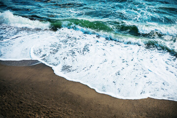 Beautiful sea coast view from above