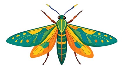 Colorful insect illustration