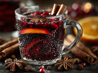 mulled wine and spices