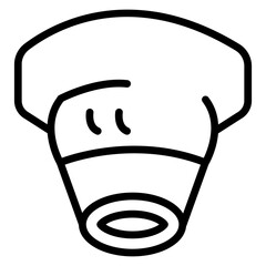 Smoke DetectorVector Line Icon Design