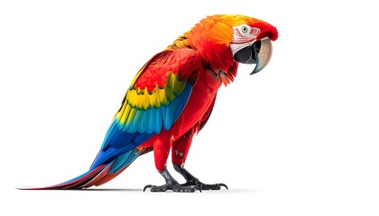 Colorful parrot profile