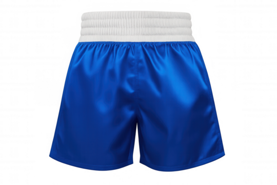 Boxing shorts isolated on transparent background, perfect for sports and athletic apparel designs