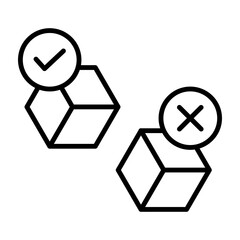 Product AvailabilityVector Line Icon Design