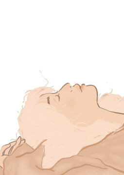 Light-Skinned Asian Woman Relaxing on Grass, Meditating in Silence, Practicing Mindfulness, Self-Care, and Inner Balance, Outdoor Tranquility Concept, Connecting with Nature, Transparent Png