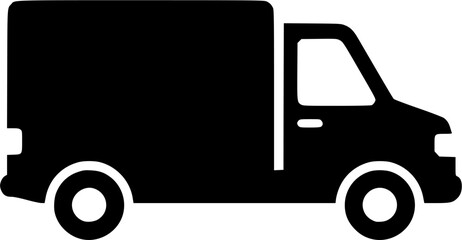 Van transport delivery transporter vector icon
