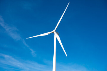 Electricity generation by windmill in Eeklo, East Flanders, Belgium