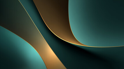Abstract Gradient Surface in Teal and Bronze Tones