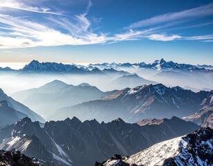 Majestic alpine panorama