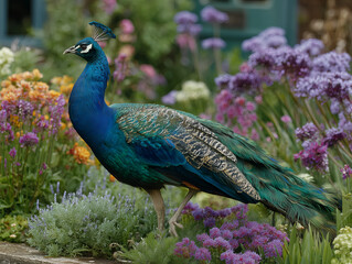 Obraz premium peacock in the garden
