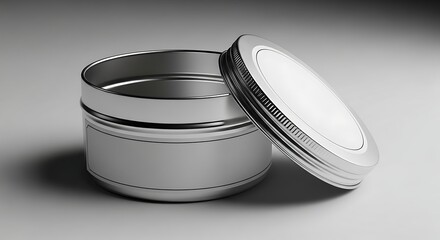 Polish Tin Mockup – Metal Container with Label Template