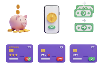 No smoking and no vaping symbols red circles crossed out icons isolated isolated on transparent background